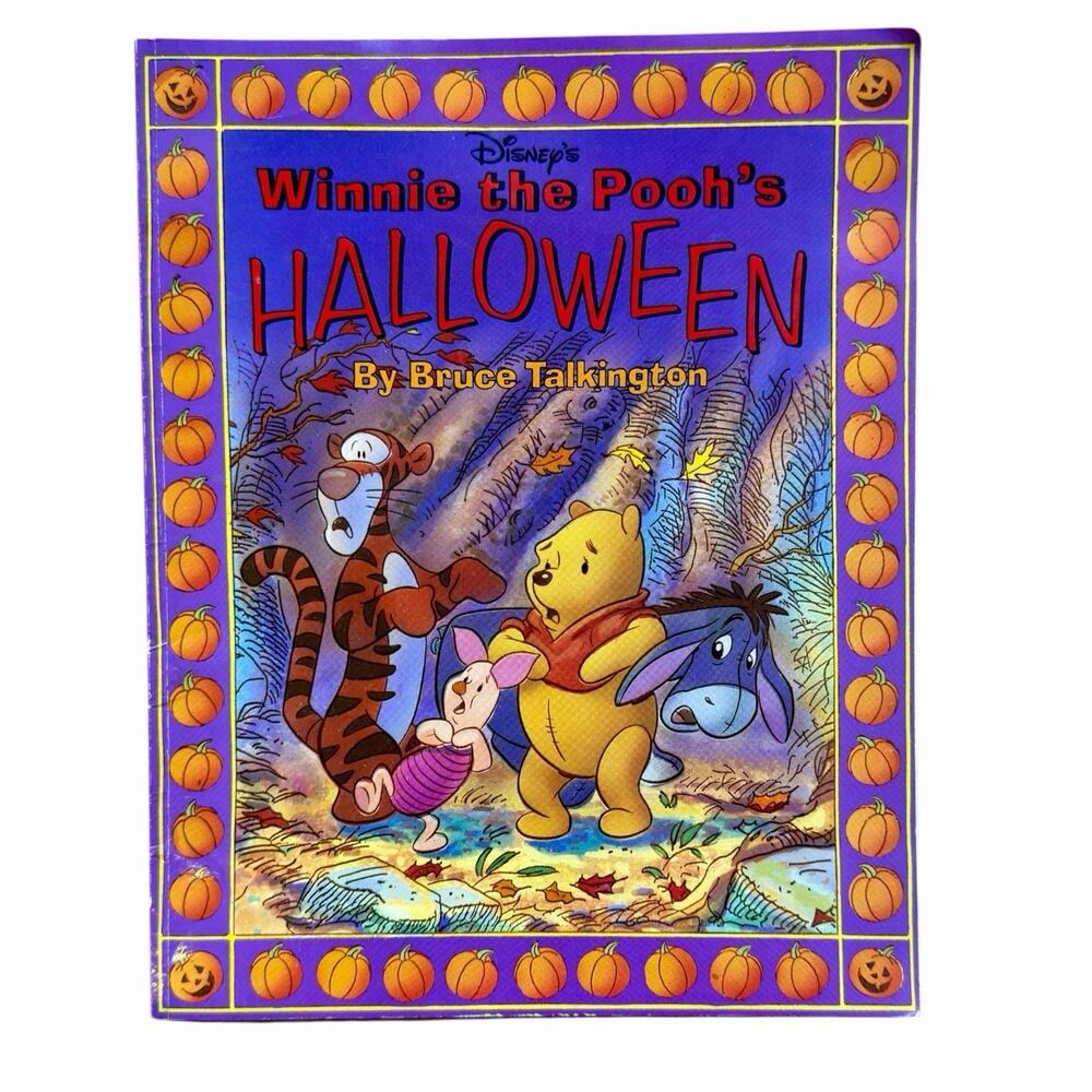 Vintage 1993 Disney's Winnie the Pooh's Halloween By Bruce Talkington Paperback